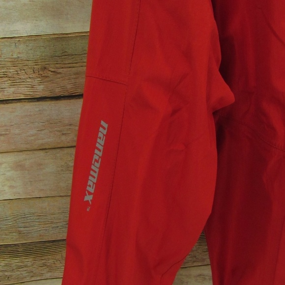 AnSAI Red Zipper Front Hooded Rain Jacket Kid's 12-14 - Picture 2 of 15